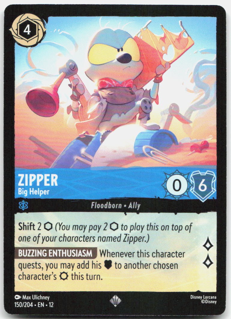 Zipper - Big Helper Super Rare Wilds Unknown 150/204 NM