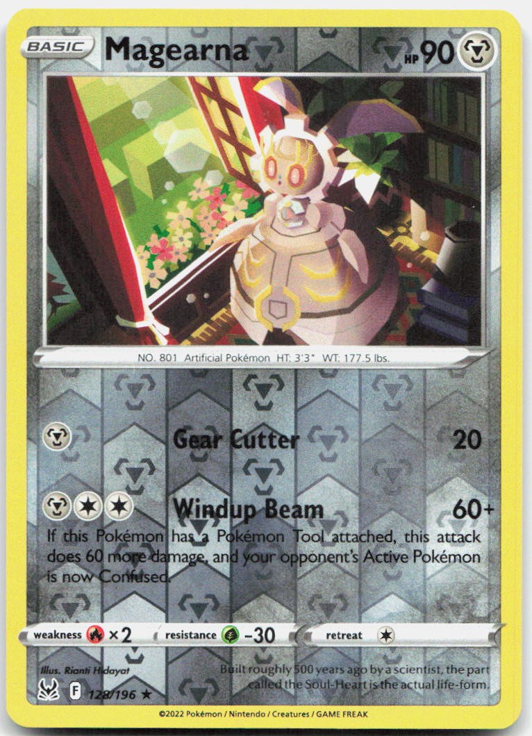 Magearna Reverse Holo Rare SWSH11: Lost Origin 128/196 NM