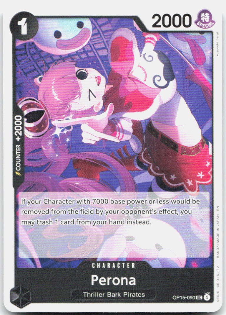 Perona UC Adventure on Kami's Island Release Event Cards OP15-090 NM