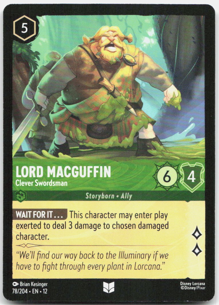 Lord MacGuffin - Clever Swordsman Uncommon Wilds Unknown 78/204 NM