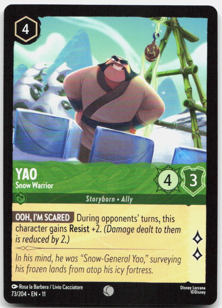 Yao - Snow Warrior Common Winterspell 73/204 NM
