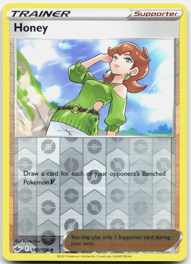 Honey Reverse Holo Uncommon SWSH06: Chilling Reign 142/198 NM