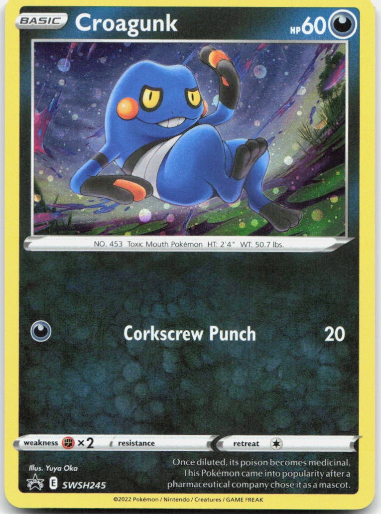 Croagunk - (Cosmos Holo) Holo Promo SWSH: Sword & Shield Promo Cards SWSH245 LP