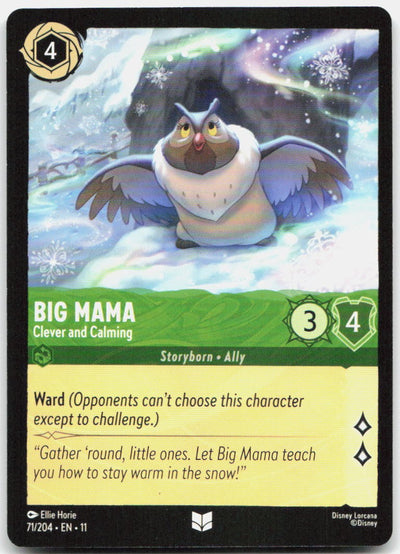 Big Mama - Clever and Calming Uncommon Winterspell 71/204 NM