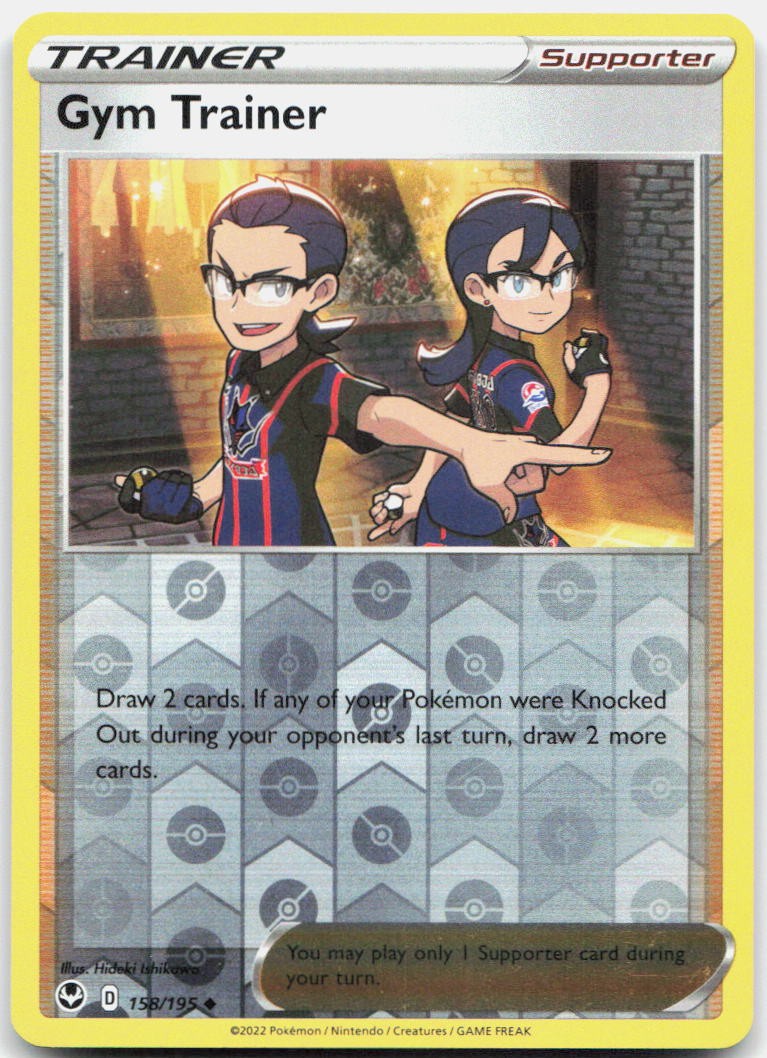 Gym Trainer Reverse Holo Uncommon SWSH12: Silver Tempest 158/195 NM