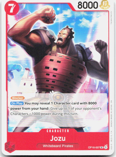 Jozu UC The Time of Battle OP16-007 NM