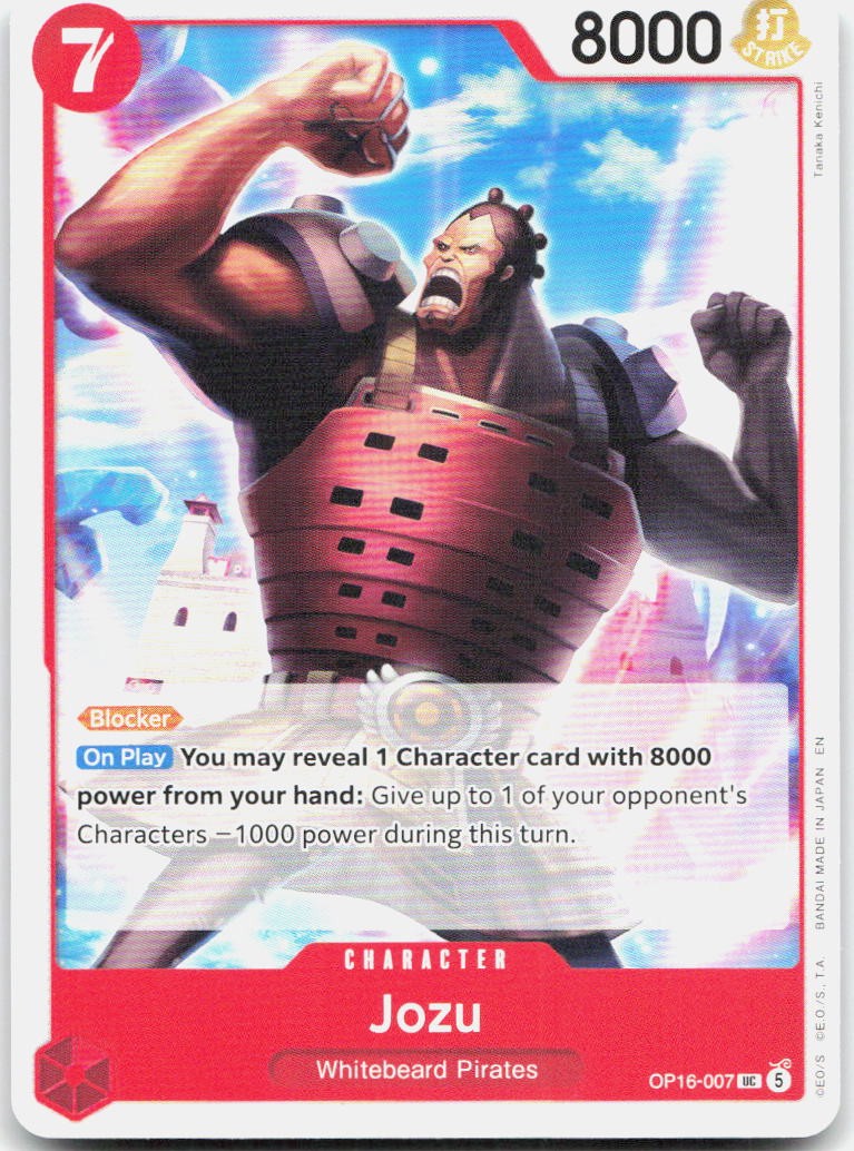 Jozu UC The Time of Battle OP16-007 NM
