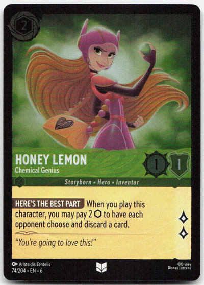 Honey Lemon - Chemical Genius Cold Foil Uncommon Azurite Sea 74/204 NM