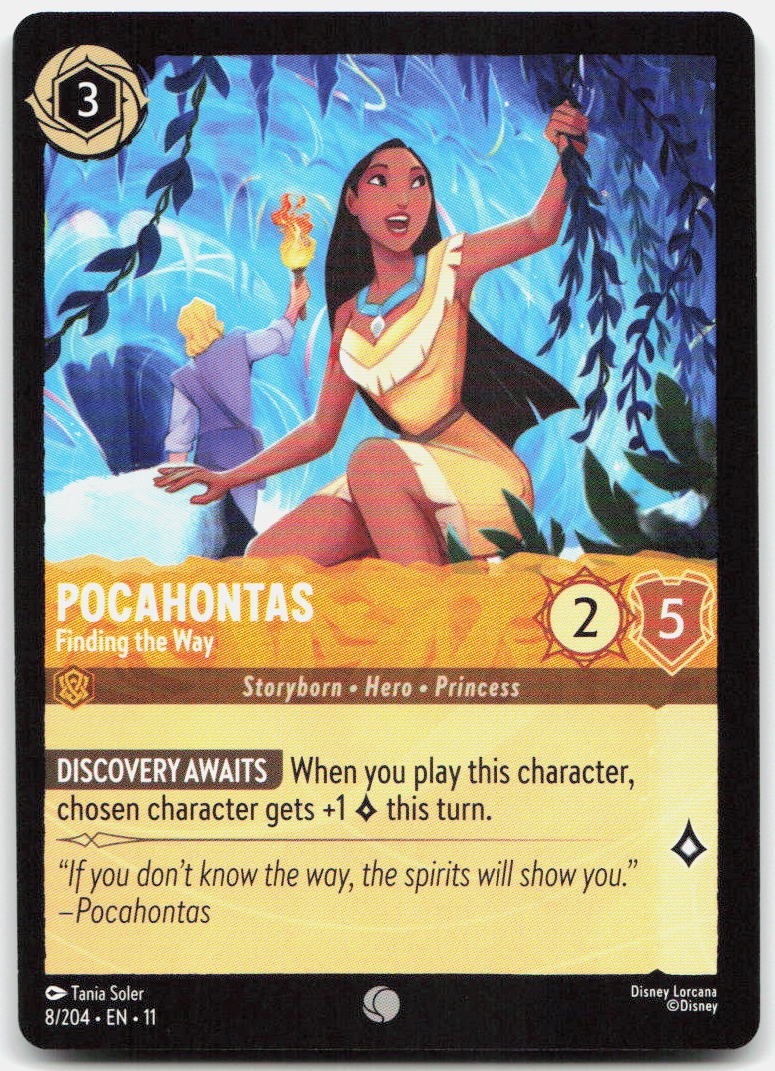 Pocahontas - Finding the Way Common Winterspell 8/204 NM