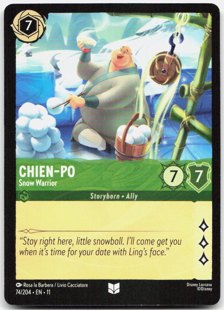 Chien-Po - Snow Warrior Uncommon Winterspell 74/204 NM