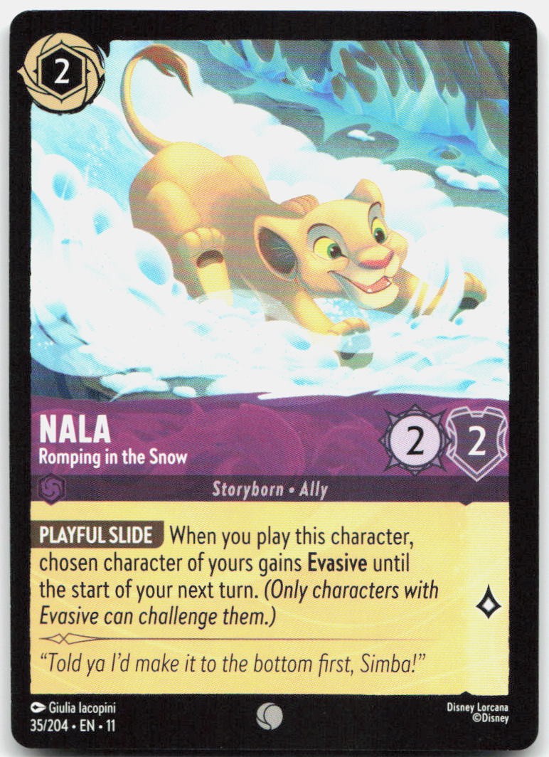 Nala - Romping in the Snow Common Winterspell 35/204 NM