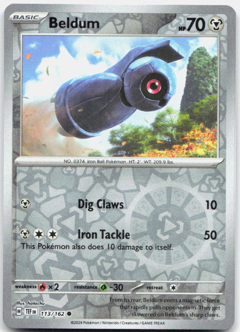Beldum Reverse Holo Common SV05: Temporal Forces 113/162 NM