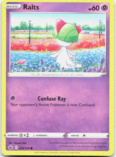 Ralts 059/198 Common Chilling Reign Pokemon Near Mint