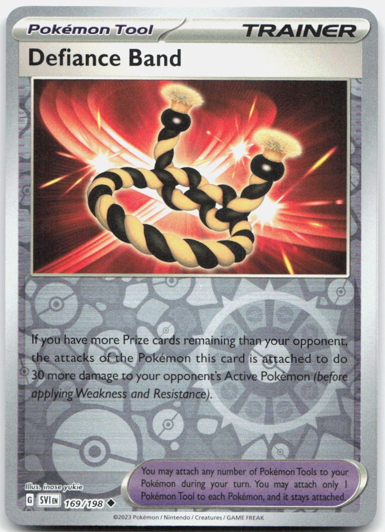 Defiance Band Reverse Holo Uncommon SV01: Scarlet & Violet Base Set 169/198 NM