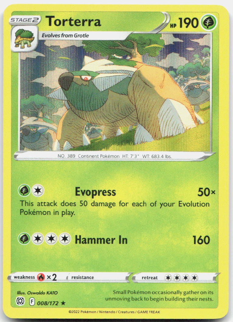 Torterra 8/172 Promo Deck Exclusives Pokemon Near Mint