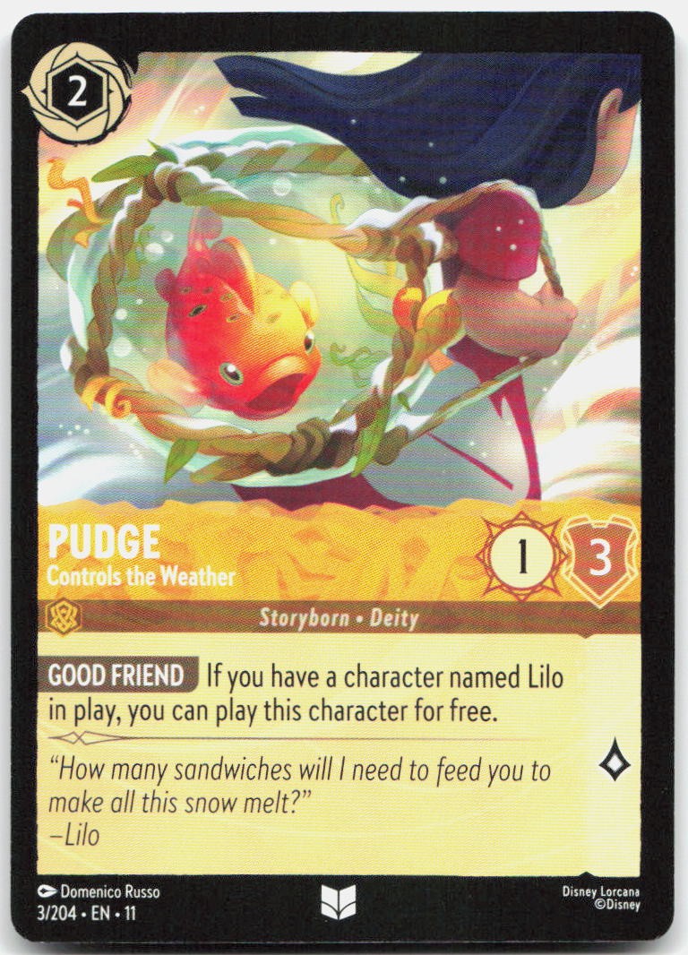 Pudge - Controls the Weather Uncommon Winterspell 3/204 NM