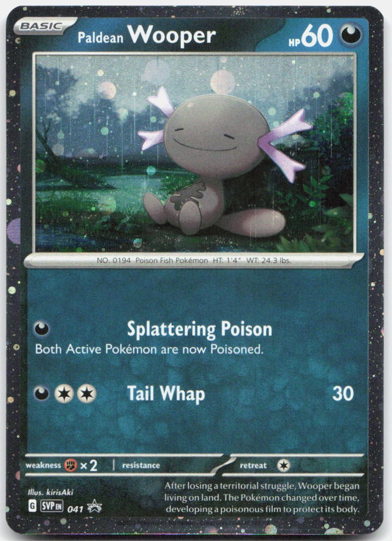 Paldean Wooper 041 Holo Promo Scarlet & Violet Promo Pokemon Near Mint