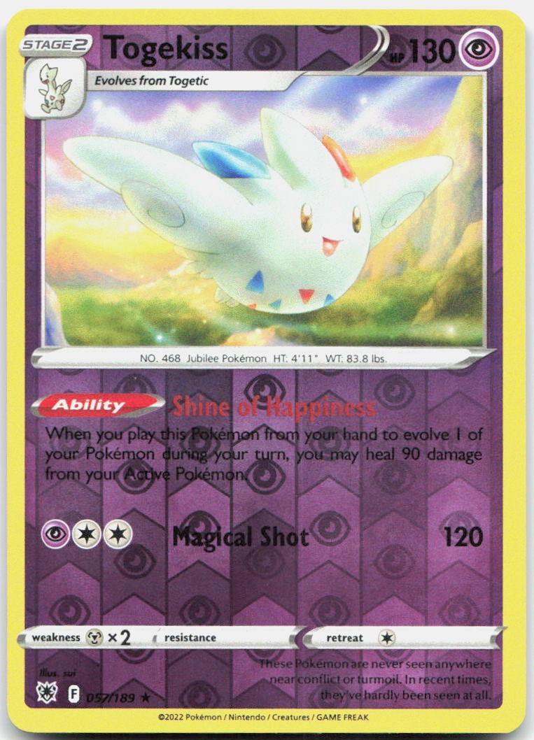 Togekiss 057/189 Rare Astral Radiance Pokemon Reverse Holo Near Mint
