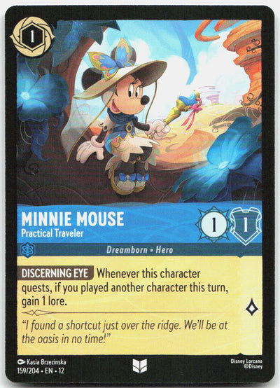 Minnie Mouse - Practical Traveler Uncommon Wilds Unknown 159/204 NM