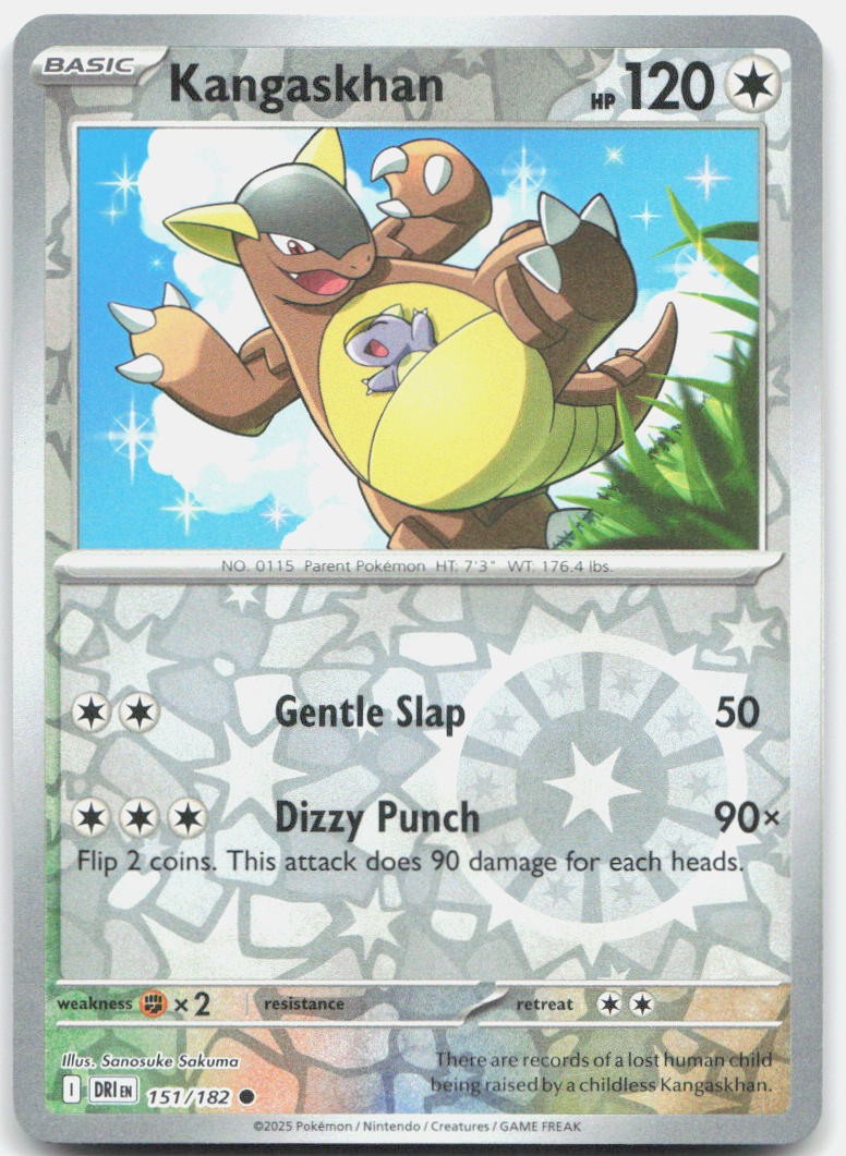 Kangaskhan - Reverse Holo Common SV10: Destined Rivals 151/182 NM