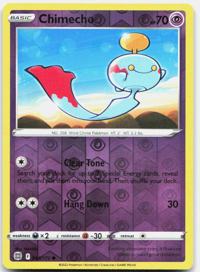 Chimecho 063/172 Common Brilliant Stars Pokemon Reverse Holo Near Mint