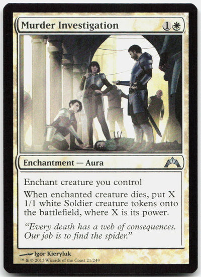 Murder Investigation 21 Uncommon Gatecrash Magic: The Gathering Foil Near Mint