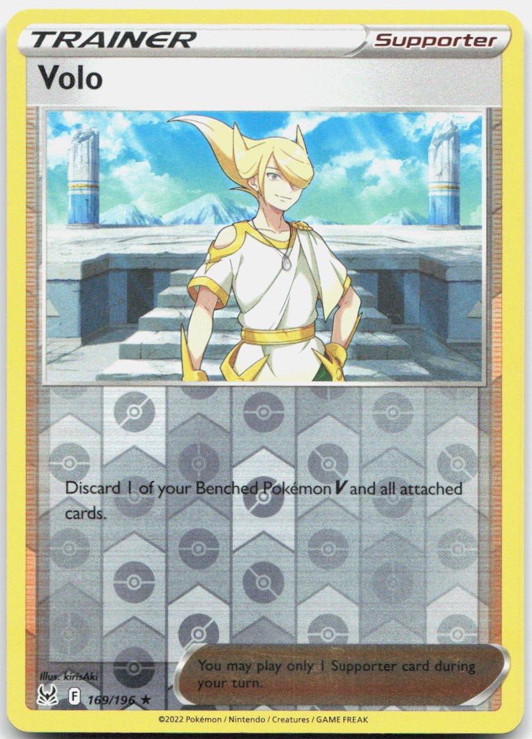 Volo Reverse Holo Holo Rare SWSH11: Lost Origin 169/196 NM