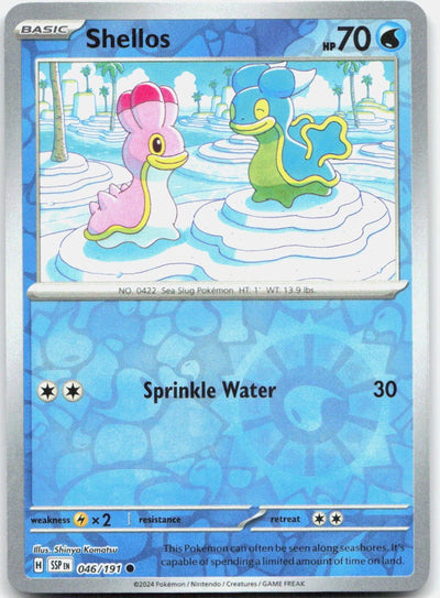 Shellos Reverse Holo Common SV08: Surging Sparks 046/191 NM