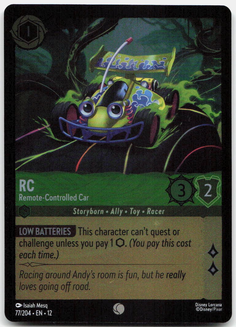 RC - Remote-Controlled Car Cold Foil Common Wilds Unknown 77/204 NM