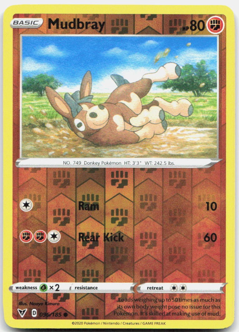 Mudbray Reverse Holo Common SWSH04: Vivid Voltage 096/185 NM
