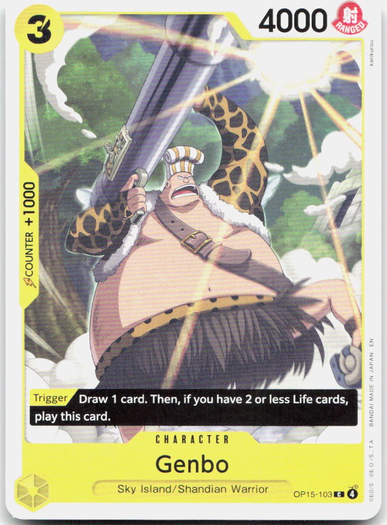 Genbo C Adventure on Kami's Island Release Event Cards OP15-103 NM