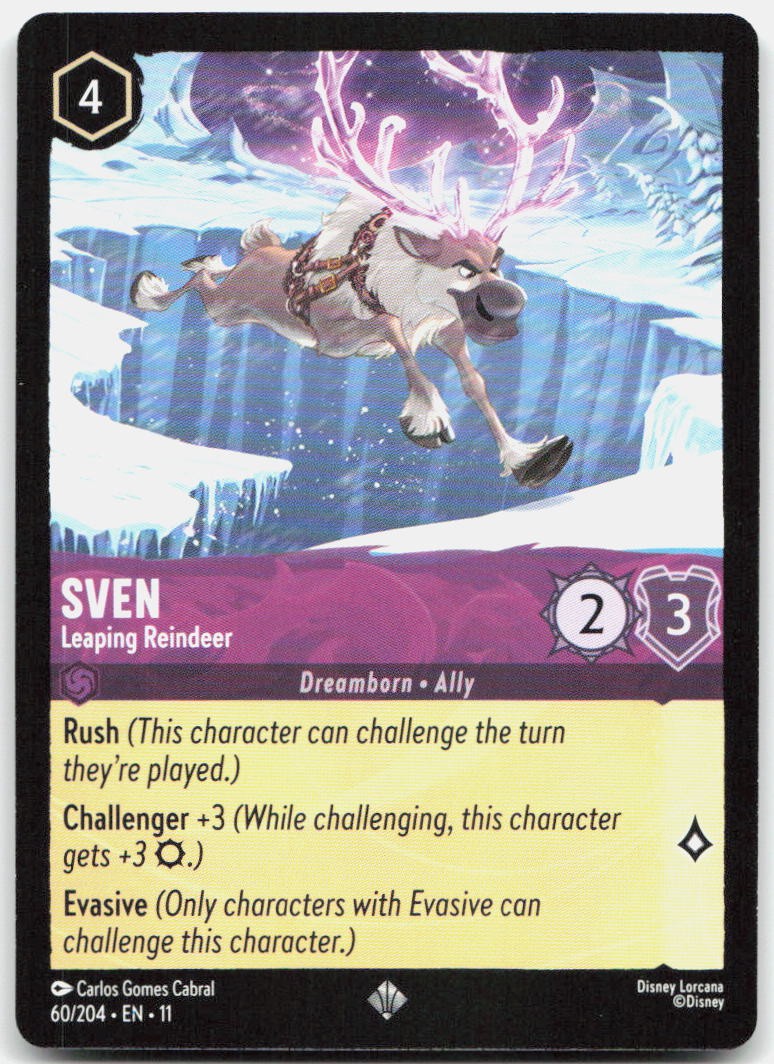 Sven - Leaping Reindeer Super Rare Winterspell 60/204 NM