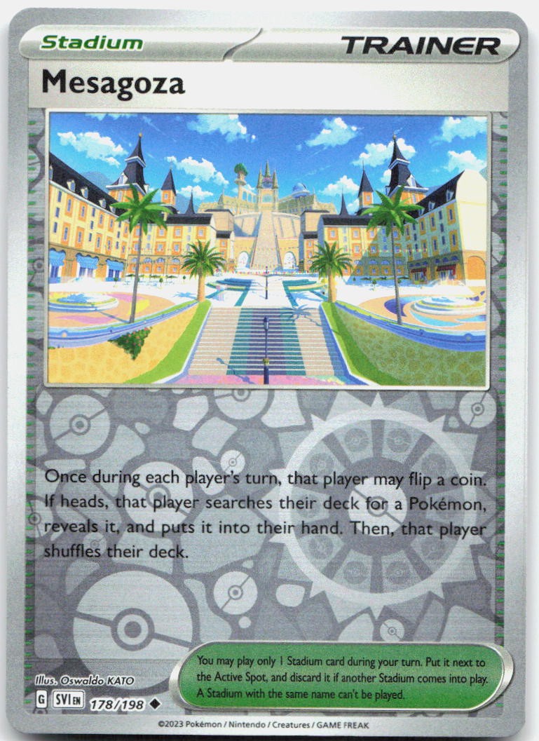Mesagoza Reverse Holo Uncommon SV01: Scarlet & Violet Base Set 178/198 NM