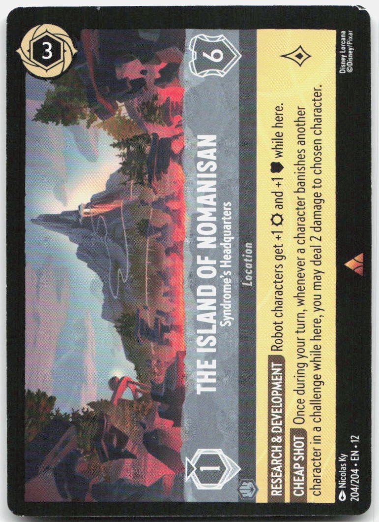 The Island of Nomanisan - Syndrome's Headquarters Rare Wilds Unknown 204/204 NM