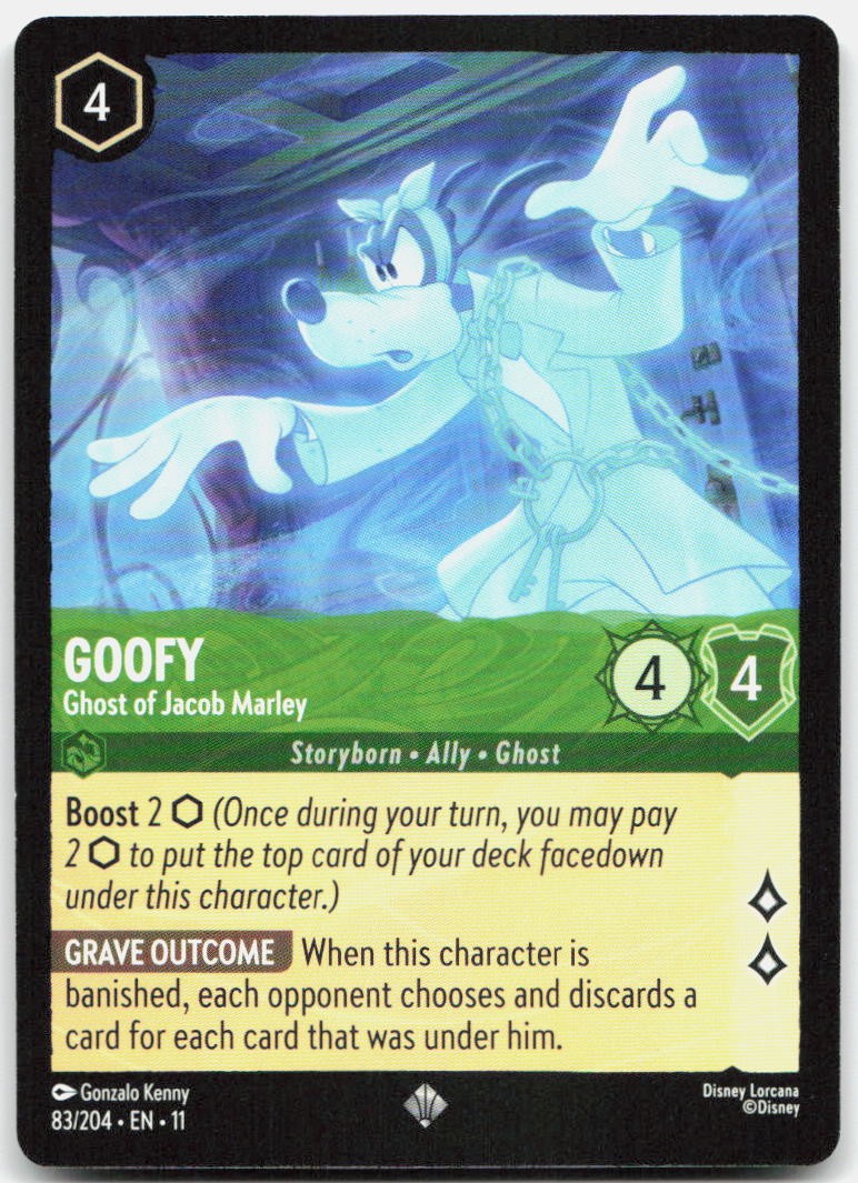Goofy - Ghost of Jacob Marley Super Rare Winterspell 83/204 NM