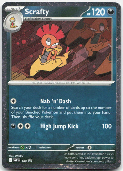 Scrafty - (Cosmos Holo) Holo Promo SV: Scarlet & Violet Promo Cards 188 NM
