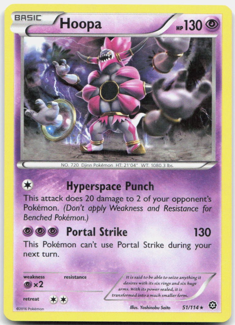 Hoopa - 51/114 (XY Steam Siege) Holo Rare Deck Exclusives 051/114 NM