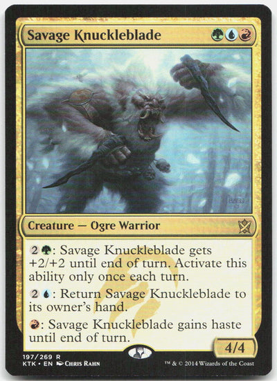 Savage Knuckleblade R Khans of Tarkir 197 NM