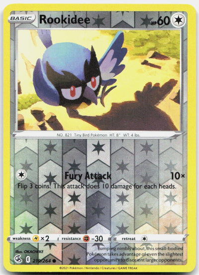 Rookidee 219/264 Common Fusion Strike Pokemon Reverse Holo Near Mint