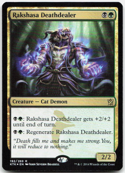 Rakshasa Deathdealer 192 Rare Khans of Tarkir Magic: The Gathering Near Mint