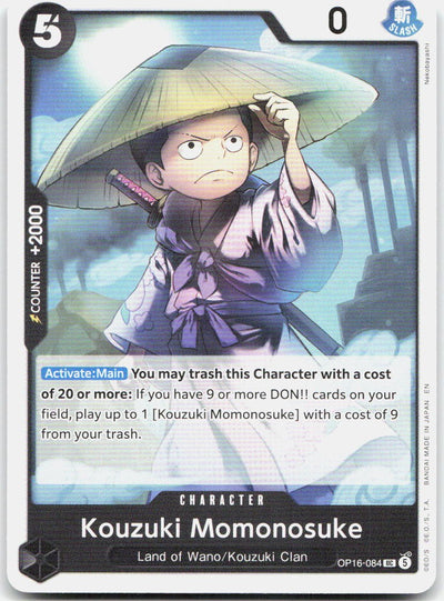 Kouzuki Momonosuke (084) UC The Time of Battle OP16-084 NM
