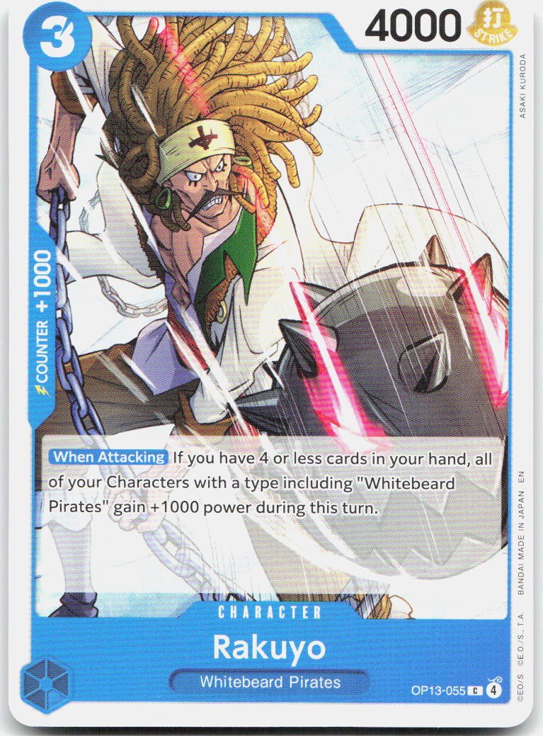 Rakuyo C Carrying On His Will: 3rd Anniversary Tournament Cards OP13-055 NM