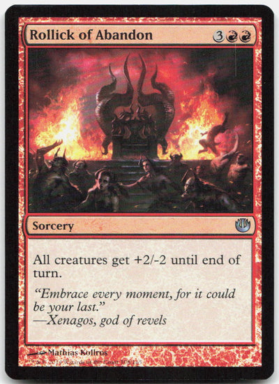 Rollick of Abandon 108 Uncommon Journey Into Nyx Magic: The Gathering Foil NM