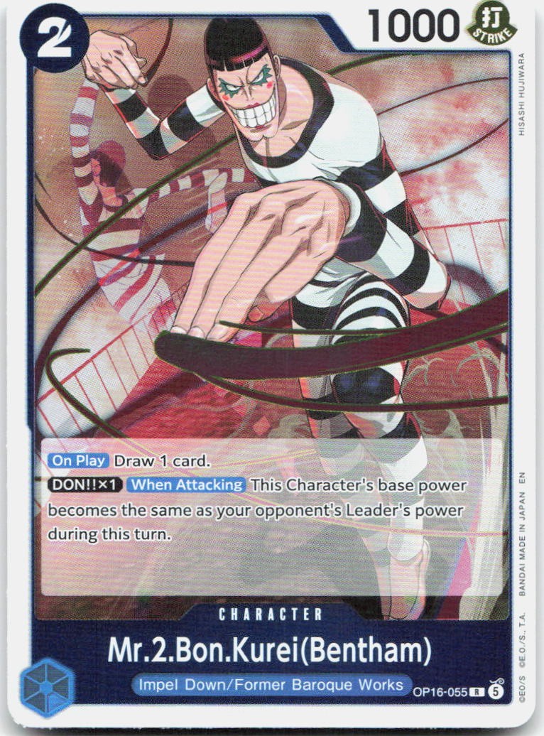 Mr.2.Bon.Kurei(Bentham) (055) Foil R The Time of Battle OP16-055 NM