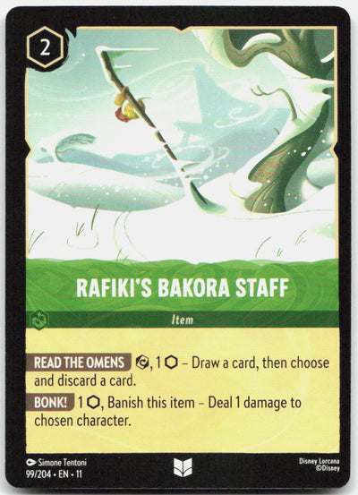 Rafiki's Bakora Staff Uncommon Winterspell 99/204 NM