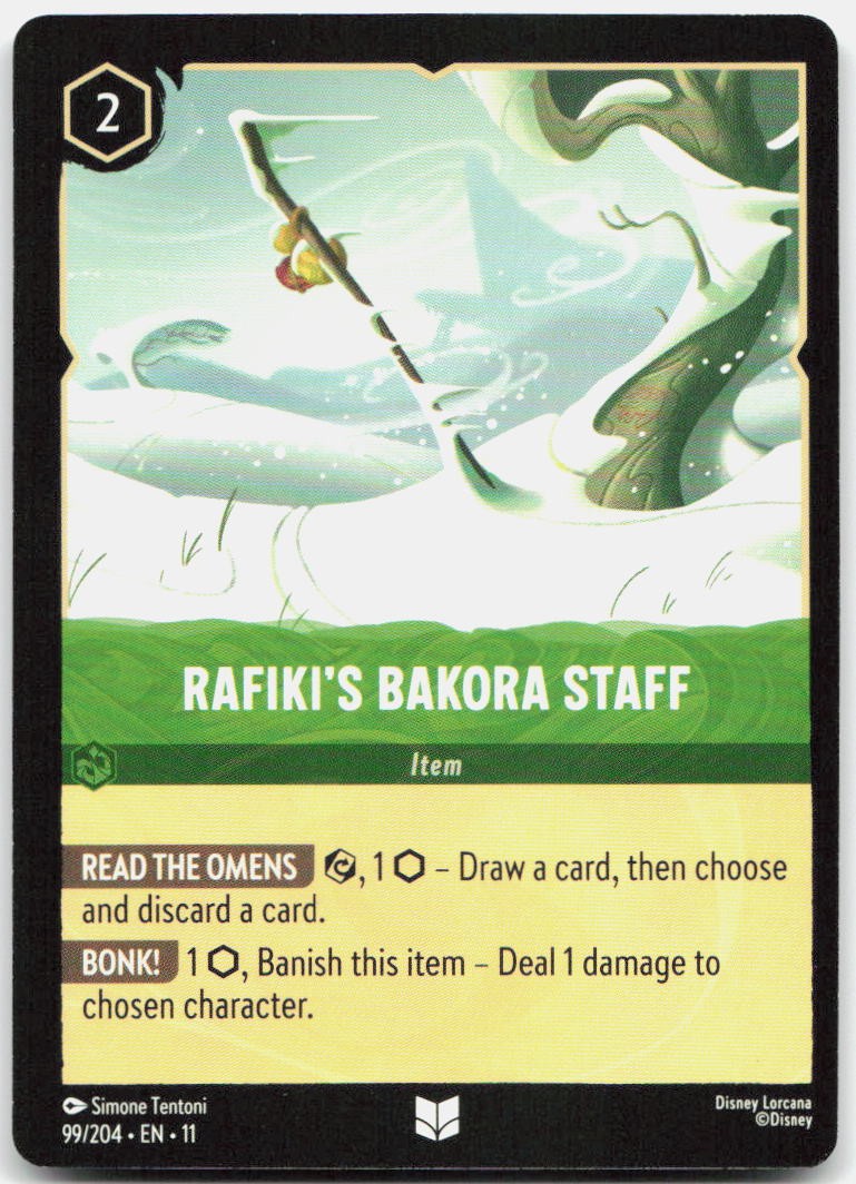 Rafiki's Bakora Staff Uncommon Winterspell 99/204 NM