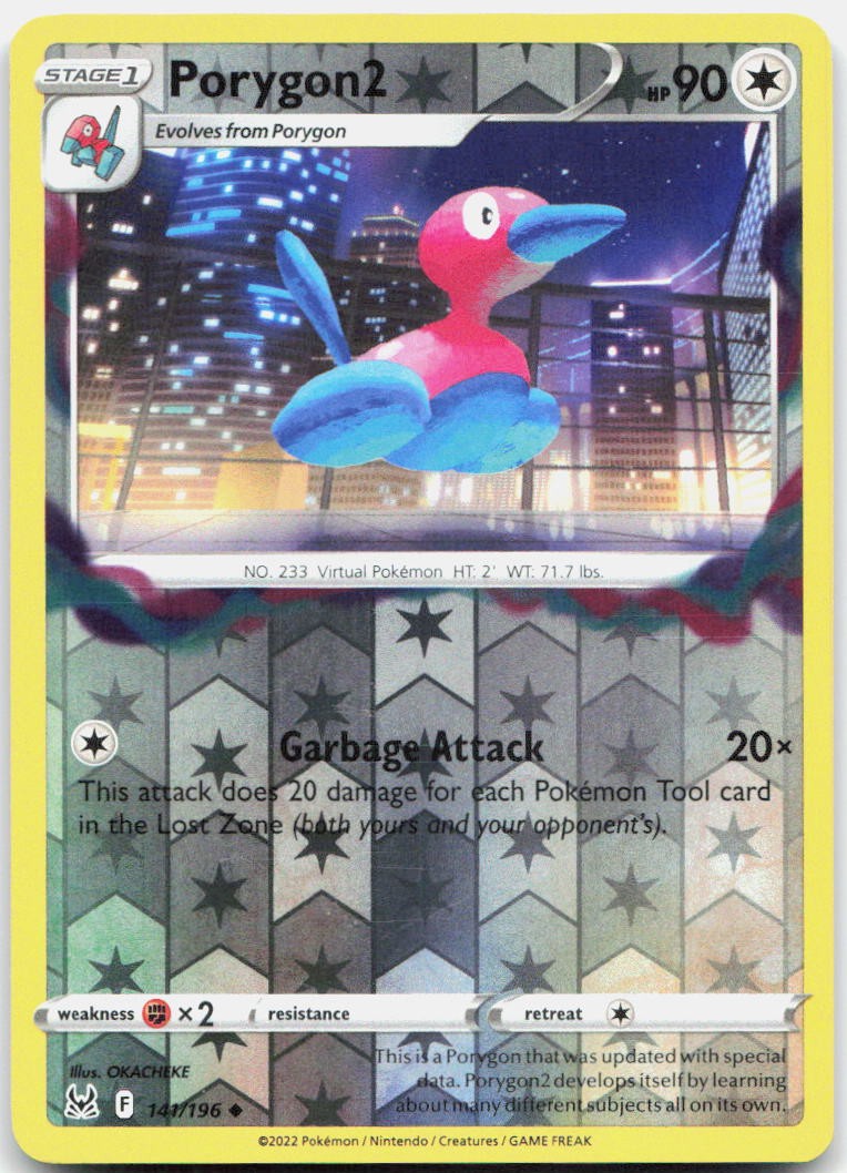 Porygon2 Reverse Holo Uncommon SWSH11: Lost Origin 141/196 NM