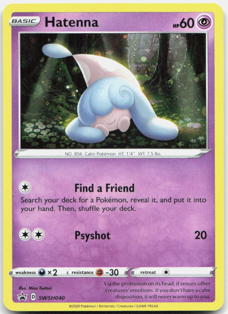 Hatenna - Holo Promo SWSH: Sword & Shield Promo Cards SWSH040 NM