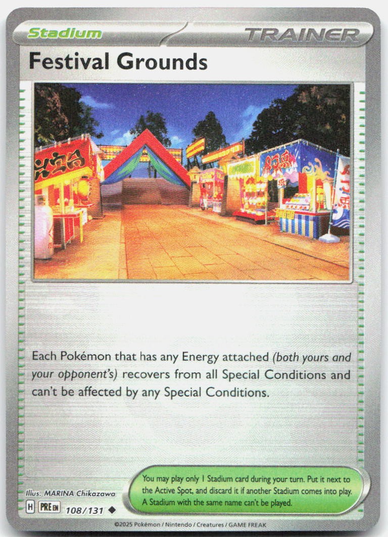 Festival Grounds (Poke Ball Pattern) 108/131 Holo Prismatic Evolutions PokemonNM
