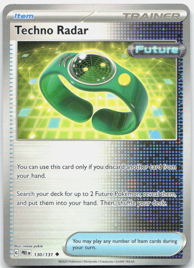 Techno Radar (Poke Ball Pattern) 130/131 Holo Prismatic Evolutions Pokemon NM